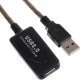 USB 2.0 aktív hosszabbító kábel - 5 m ISO