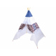 Gyermek teepee sátor ZA3557 Söt. kék/Fehér
