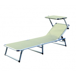 Linder Exclusiv napellenzővel ellátott nyugágy  GARDEN EXCLUSIVE MC372310B Bézs színű