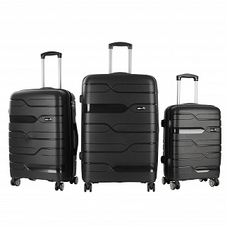 Aga Travel Utazási bőröndkészlet MR4681 Fekete