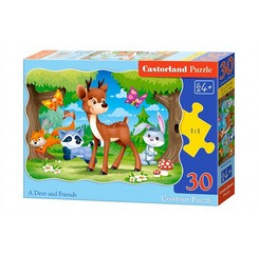 CASTORLAND puzzle 30 darabos - Szarvas és barátai CASTORLAND puzzle 30 darabos - Szarvas és barátai