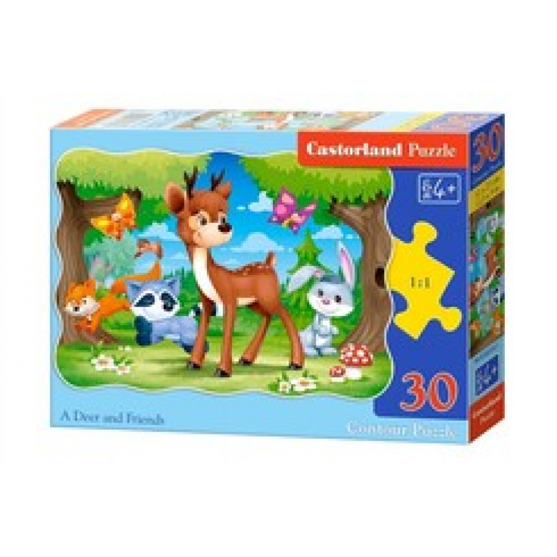 CASTORLAND puzzle 30 darabos - Szarvas és barátai