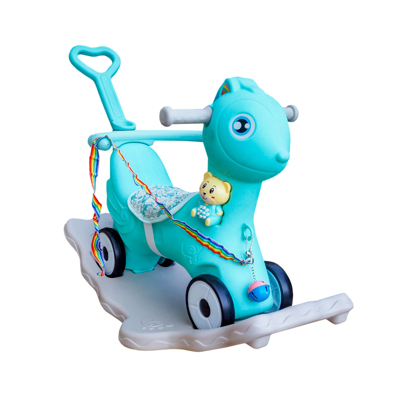 Aga4Kids Műanyag hintaló 2 az 1-ben DS3803 Kék