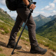Aga Túrabotok AntiShock 61–135 cm Fekete