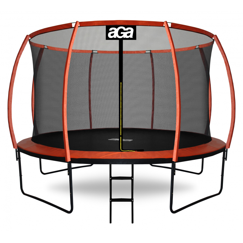Aga SPORT EXCLUSIVE Trambulin 366 cm Narancssárga + védőháló + létra