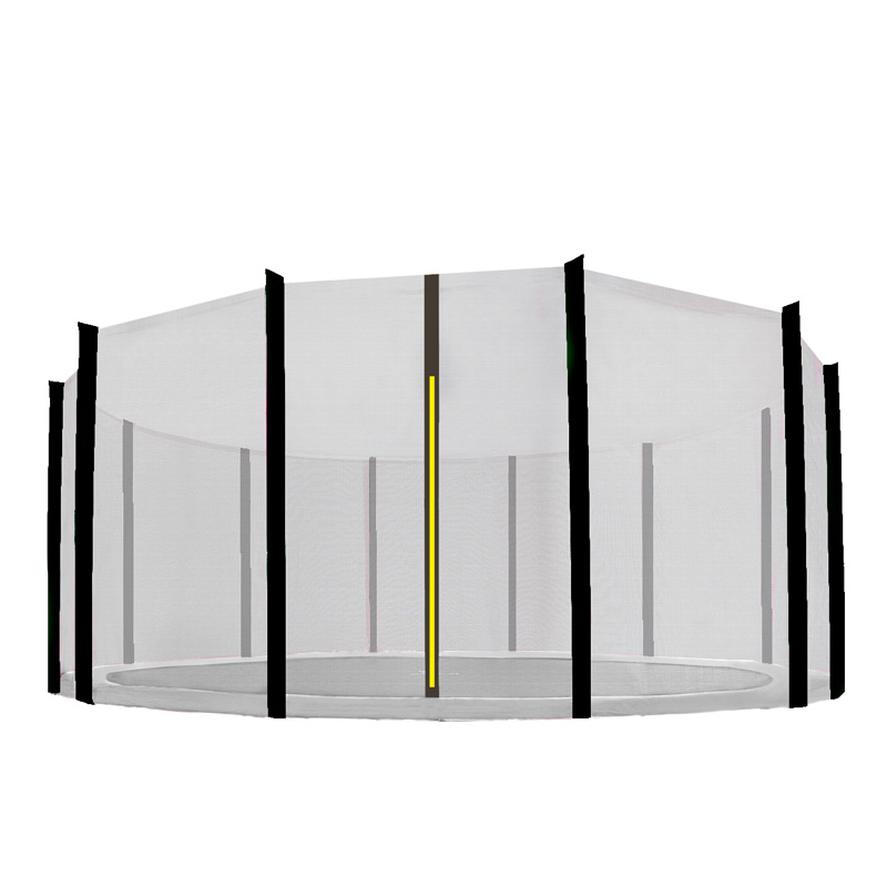 Aga Védőháló 488 cm-es trambulinhoz, 12 oszlop, Fekete háló / Fekete