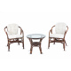 Aga Rattan ülőgarnitúra szett SITA Choco White