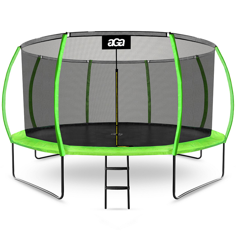 Aga SPORT EXCLUSIVE Trambulin 430 cm Világoszöld + védőháló + létra