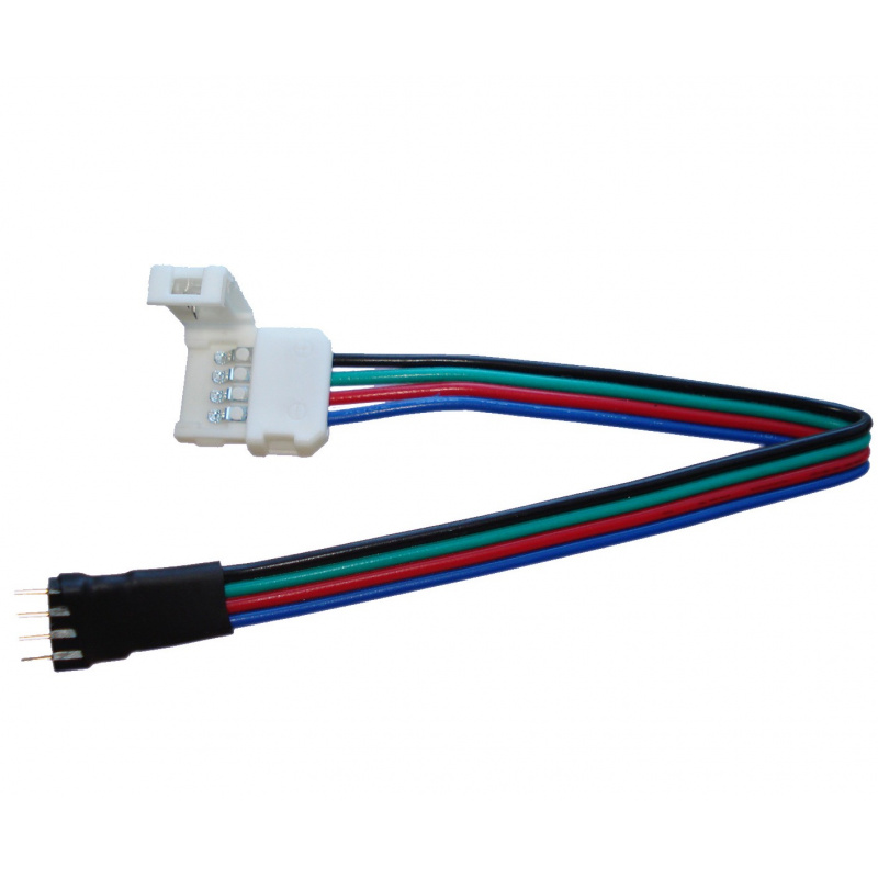 LED SZALAG csatlakozó - RGB - 10mm - 4pin - SZALAG / VEZÉRLŐ