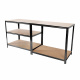 Linder Exclusiv Fém polcrendszer 180x90x40 cm 5 polcos Fekete