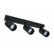 LED mennyezeti spotlámpa VIKI-L 3x GU10 fekete