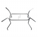 Aga kerti asztal MR4357LGY 110x70 cm