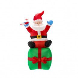 Aga Felfújható LED Mikulás 185 cm Aga Felfújható LED Mikulás 185 cm