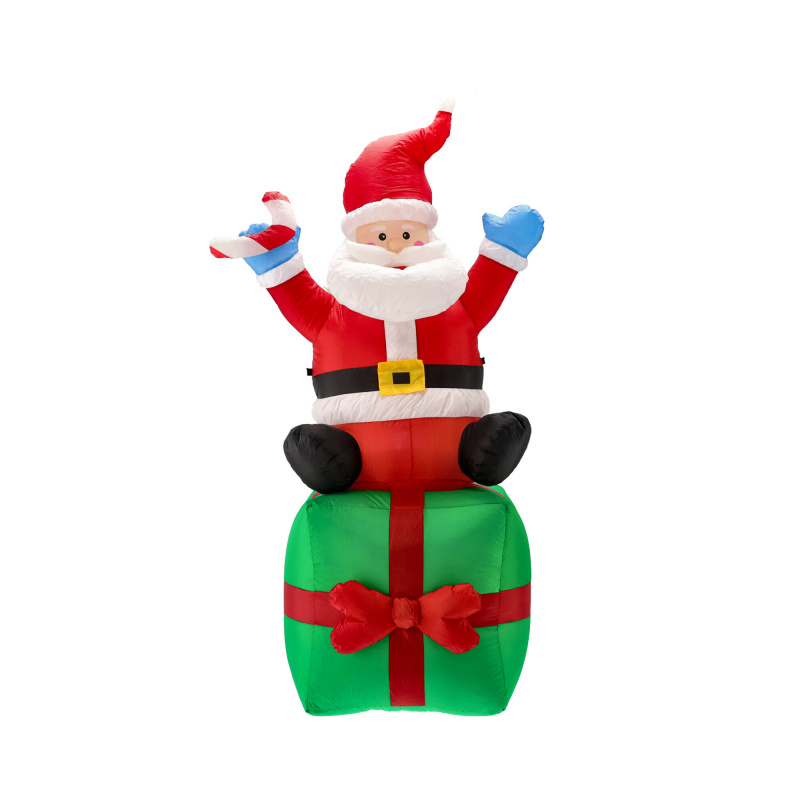 Aga Felfújható LED Mikulás 185 cm