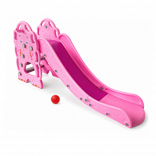 Aga4Kids Csúszda fogantyúval 170 cm Rózsaszín