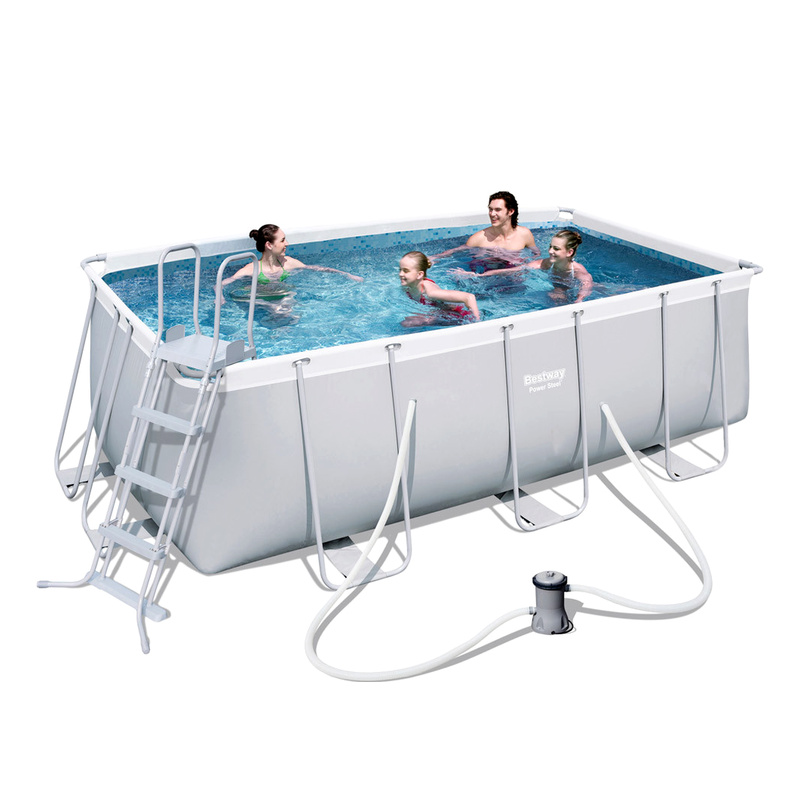 Bestway Power acélkeretes medence  4,12 x 2,01 x 1,22 m 56456 + szűrőbetétes szűrés