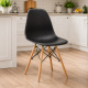Aga étkezőszék fekete
