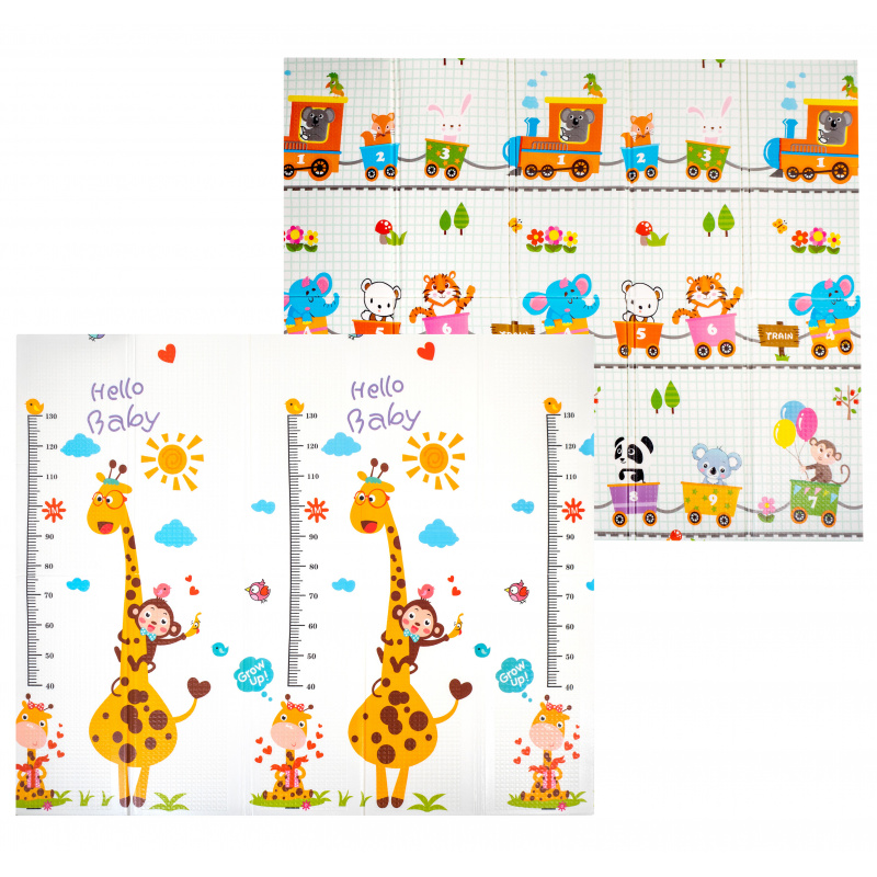 Aga4Kids Összecsukható habszivacs gyerek játszószőnyeg 200x180 cm MR133