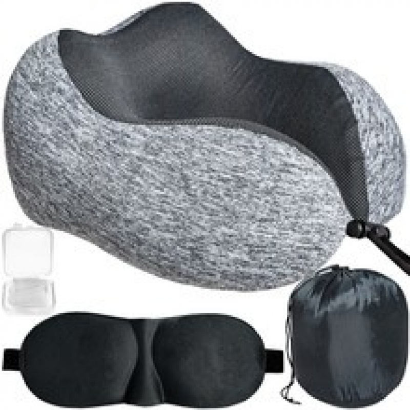 Utazó szett 3D alvómaszk szürke ISO