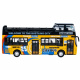 Fém emeletes busz ZA2094 - sárga