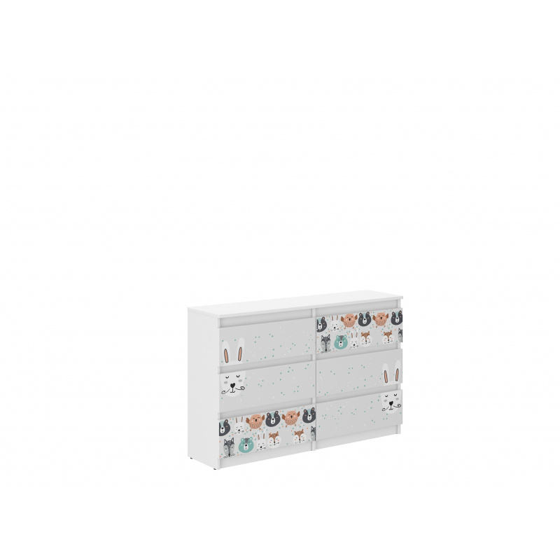 Fából készült játékok gyerek komód Állatok R-120