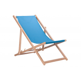 Aga Összecsukható Fa Napozóágy Világoskék