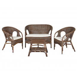 Aga Rattan  ülőgarnitúra szett URSUS Choco White