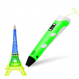 Aga 3D Toll LCD kijelzővel Zöld