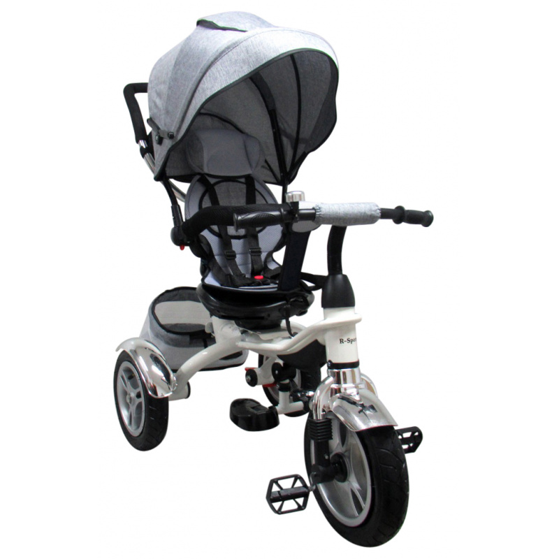 R-Sport Multifunkciós tricikli ,háromkerekű kerékpár  3in1 T3 Fehér-szürke