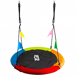 Aga lógó hinta kör 120 cm Négy színben, zászlókkal