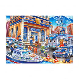 Aga4Kids Gyerek puzzle Rendőrség 240 darabos