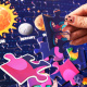 Aga4Kids Világító gyerek puzzle Naprendszer 500 darabos