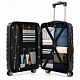 Aga Travel Utazási bőröndkészlet MR4681 Fekete