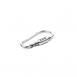 Aga Karabina kódos zárral 9x4,8 cm Ezüst