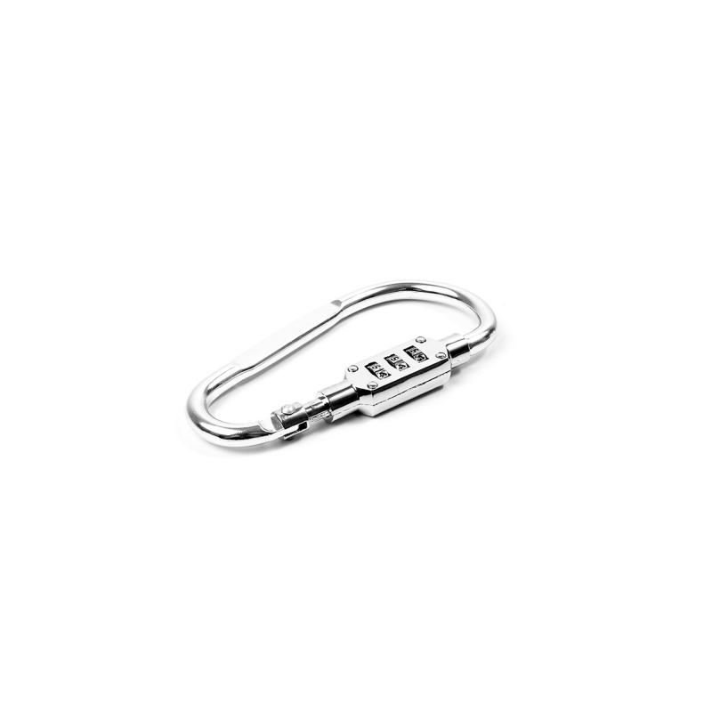 Aga Karabina kódos zárral 9x4,8 cm Ezüst