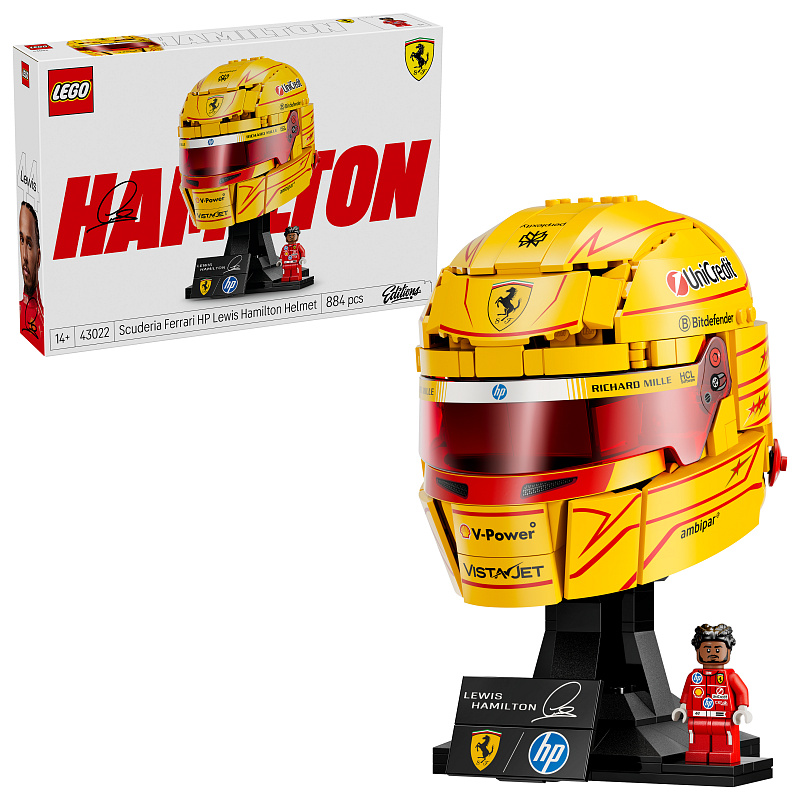 LEGO® Editions 43022 Scuderia Ferrari HP Lewis Hamilton sisakja
