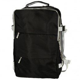 Vízálló utazó hátizsák repülőre USB kábellel 45x16x28cm fekete Vízálló utazó hátizsák repülőre USB kábellel 45x16x28cm fekete
