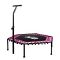 Aga FITNESS Trambulin 130 cm Rózsaszín + fogantyú