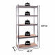 Aga 2x Fém polc 180x90x40 cm 5 polc