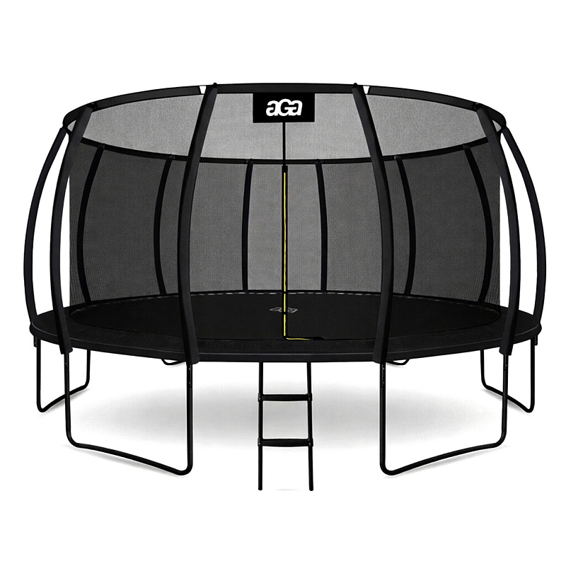 Aga SPORT EXCLUSIVE Trambulin 500 cm Fekete + védőháló + létra