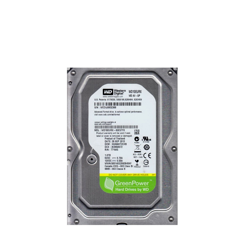 WD merevlemez WD10EURX 1TB 64MB