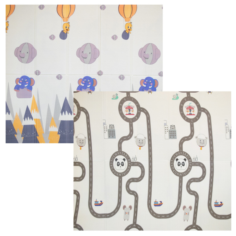 Aga4Kids Összecsukható habszivacs gyerek játszószőnyeg 200x180 cm DS3014