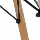 Aga Étkezőasztal 80 cm Fekete