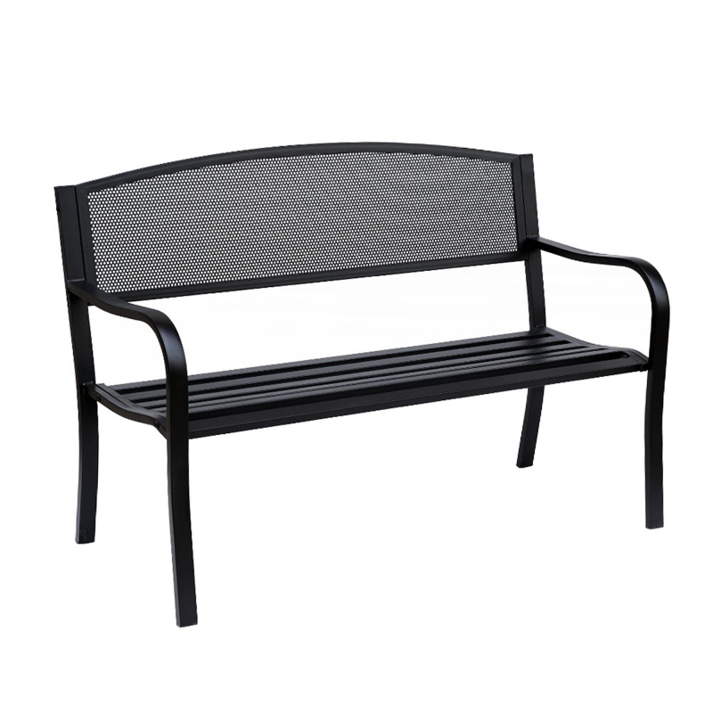 Aga Fém kerti pad 127x60x87 cm Fekete