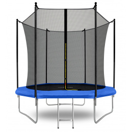 Aga SPORT FIT Trambulin 250 cm Kék + belső védőháló + létra