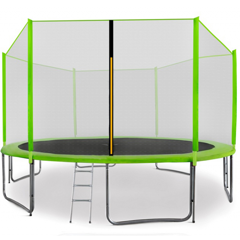 Aga SPORT PRO Trambulin 400 cm Világoszöld + védőháló + létra + cipőzseb
