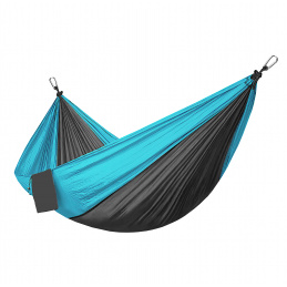 Aga Utazó függőágy 270x140 cm Fekete-kék