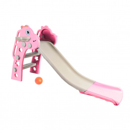 Aga4Kids Csúszda fogantyúval 130 cm DS3701 Rózsaszín