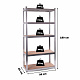 Aga Fém polcrendszer 180x90x40 cm 5 polc