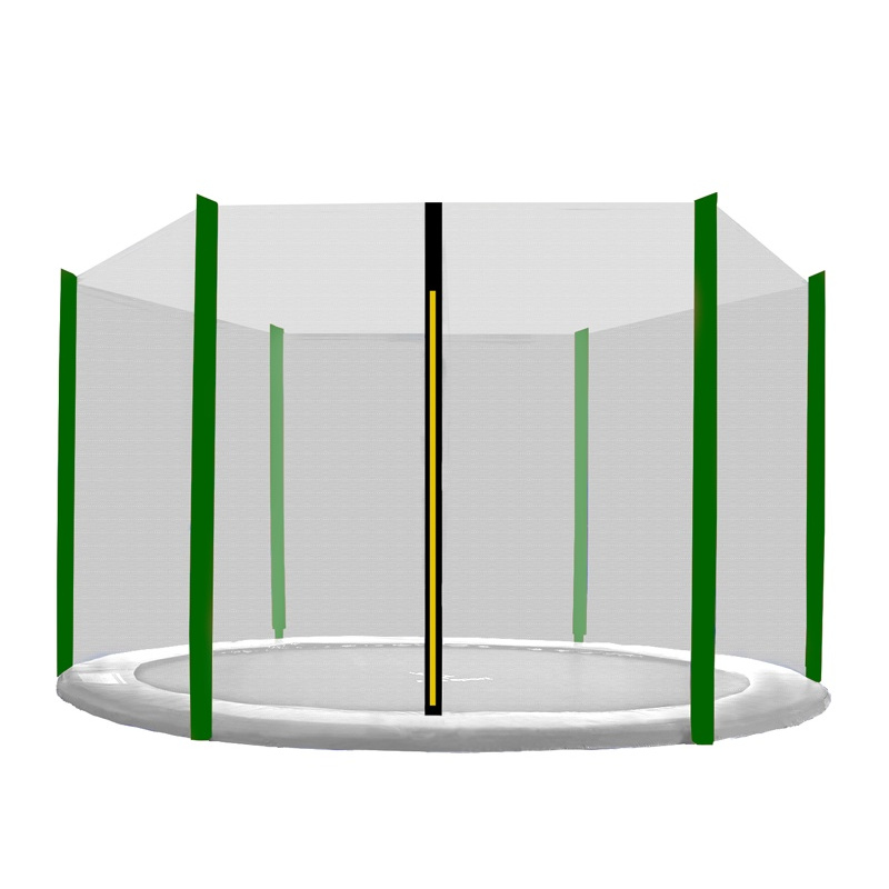 Chiemsee Védőháló 305 cm-es trambulinhoz, 6 oszlop, Sötétzöld